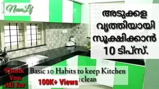 അടുക്കള വൃത്തിയായി സൂക്ഷിക്കാൻ ചില ടിപ്സ് | കിച്ചൻ ക്ലീനിങ് ടിപ്സ്|