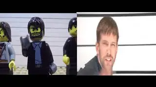 Lego The Usual Suspects - Line up scene (side by side)