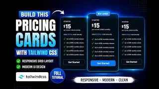 Tailwind CSS Grid Tutorial | Build Responsive Pricing Cards