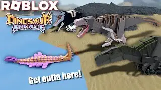 Eldering Anomalocaris and Fighting a Raptor Pack! | ROBLOX Dinosaur Arcade