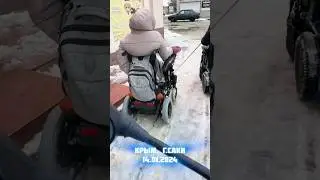 В САКАХ ВЫПАЛ СНЕГ 14.01.2024 ИСПЫТАНИЕ НА ВЫНОСЛИВОСТЬ КОЛЯСОК