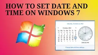 How to set date and time on Windows 7 || How to change date time and time zone settings in Windows 7