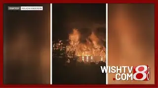 Massive fire destroys arcade game supplier warehouse near Peru, Indiana