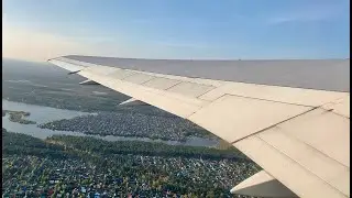 Powerful takeoff of a Boeing 767-200