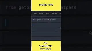 How to Get a Hidden Password Input PYTHON ?!