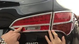 Хром задних фар Hyundai Santa Fe IX45