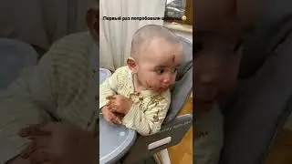 Первый раз попробовали шоколад🍫 #шоколад #моймалыш