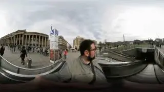 Subway stop Stuttgart Schlossplatz. 360°