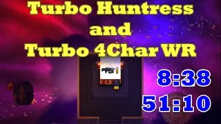 【Huntress,4CharWR】4Char Turbo Any% Speedrun (8:38) 51:10 【Enter the Gungeon】