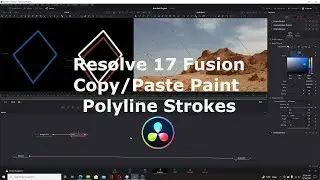Resolve 17 | Fusion | Copy and Paste PolyLine Paint Strokes