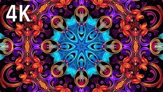 The Vibrance of Color | Kaleidoscope Colorful Psychedelic Fractal Visuals for Tripping 4K