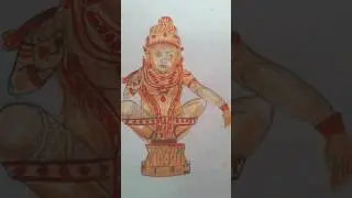 PAINTING AYYAPPA WITH MANJAL/HALDI 💛 
