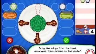 играем в игру папа луи кафе крылышек