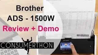 Brother ADS 1500W Scanner Review and Demo