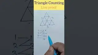 Triangle Counting Tricks Live proof #triangle #counting