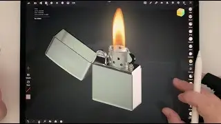 Vintage Lighter in Nomad Sculpt + Procreate Animation