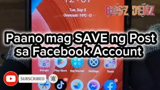 Paano mag SAVE ng Post sa Facebook Account