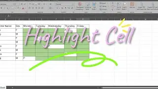 How to highlight Cell in Excel #tips #microsft #cello #foryou