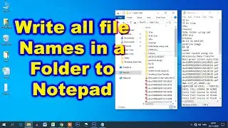 How to copy all file names in a folder to notepad in Hindi telling tuber