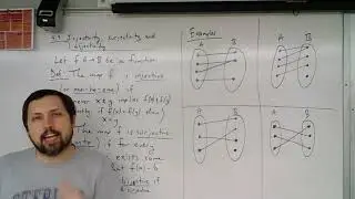 Section 4.4 (part 1) - injective, surjective, bijective definitions