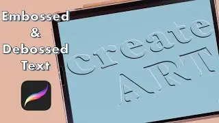 How to Create Embossed and Debossed Text in Procreate Tutorial