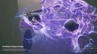 Combining baked fluidsim and physics in Niagara, Unreal Engine