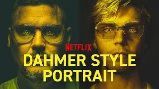Creating Netflix DAHMER style portrait photography with gels and flash