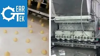 Отсадка конфет на двухголовой конфетоформующей машине