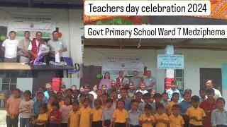 Teachers day celebration 2024 at govt primary school Medziphema ward-7 #video -93