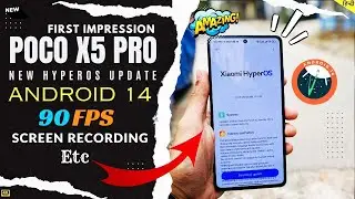POCO X5 Pro 5g HyperOS Update V1.0.2.0 Android 14 Features | HyperOS India Update for POCO X5 Pro
