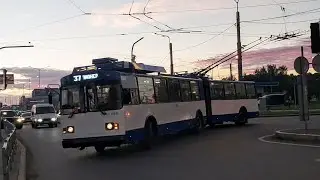 Троллейбус, маршрут №37 ЗиУ-683БМ1 б.1104 (01.10.2022) Санкт-Петербург