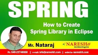 How to Create Spring Library in Eclipse | Spring Tutorial | Mr. Nataraj