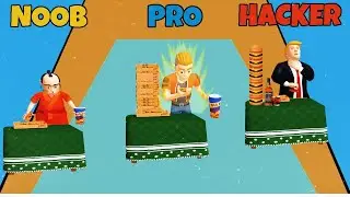 NOOB vs PRO vs HACKER in Eat Eat Eat!