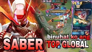 Saber binuhat ang Top Global Harley No.52 | Mobile Legend