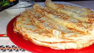 How to cook THIN PANCAKES WITHOUT FLOUR?
