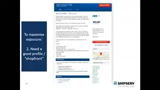Maximise your online profile on ShipServ