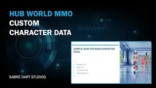 UE5 Hub World MMO - Custom Character Data