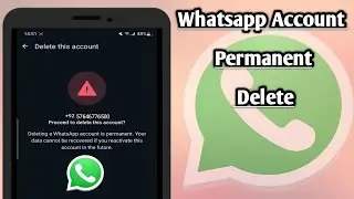 how to delete whatsapp account  / whatsapp delete karne ka tarika