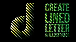 How to create a Lined Logo in adobe illustrator. (Illustrator tutorial)