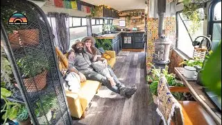 Bohemian Shuttle Bus Tiny House Tour - One Of A Kind Design