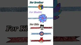 Full Video👆👆👆 Handmade Rakhi for Brother, Bhabhi & Kids #diypaperrakhi #easyrakhicraftideas #rakhi