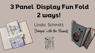 3 Panel Pop Up Display Fun Fold featuring Stampin' Up! Sending Love and Sweetest Cherries