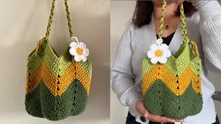 CROCHET SQUARE BAG #crochet #crochettutorial #crochetbag