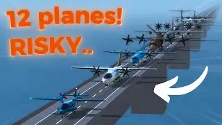 All TFS Planes on 1 Bridge with EXTREME Crosswind!