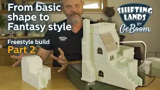 From basic Shapes to a Fantasy style building: Freestyle a Miniature Building Part 2