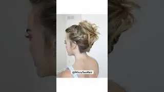 Braided French Twist ⭐️ #hairstylehairstyle #easyhairstyle #hairtutorial #hairstylehorts #hairstyle