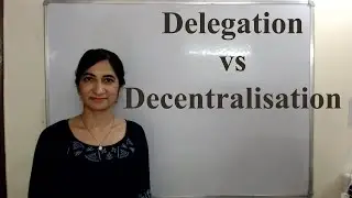 Delegation vs Decentralisation
