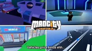All vehicles prices and location /Mad City/Roblox