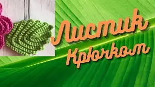Super easy crochet leaf/Crochet leaf for beginners.