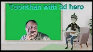 Toorkhan with 3d hero, meeting with a 3d character
